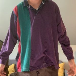 Puritan Classics Color Block Polo Pullover